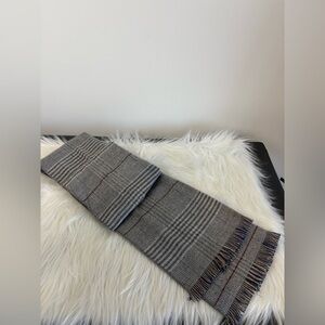 Gray Plaid Men's Scarf